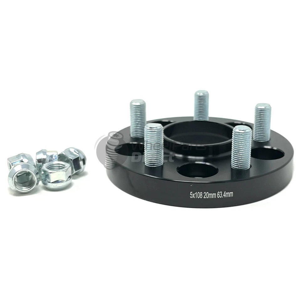 Bolt-On Wheel Spacers (2) 5x108 63.4 20mm for Land Rover Range Rover Velar 17-20 - Image 3 of 3