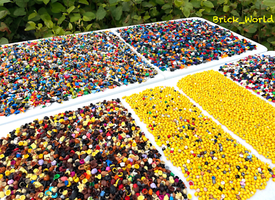 #ad LEGO Build Your Own 100 Minifigs 100 of: Heads Torsos legs hat hair amp; holdables $285.00