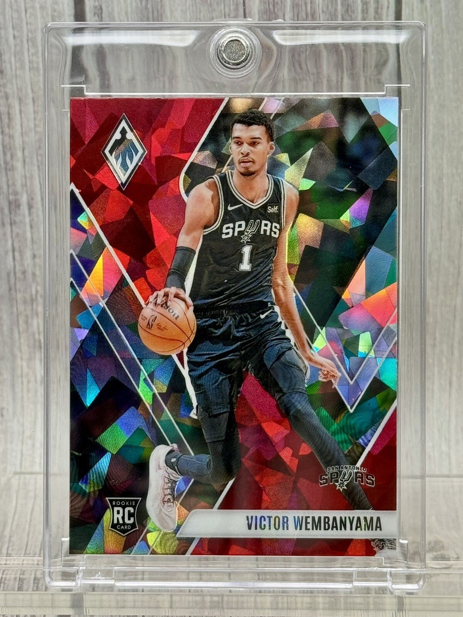 2023-24 Panini Phoenix VICTOR WEMBANYAMA Red Cracked Ice 2023-24 Panini Phoenix VICTOR WEMBANYAMA Red Cracked Ice