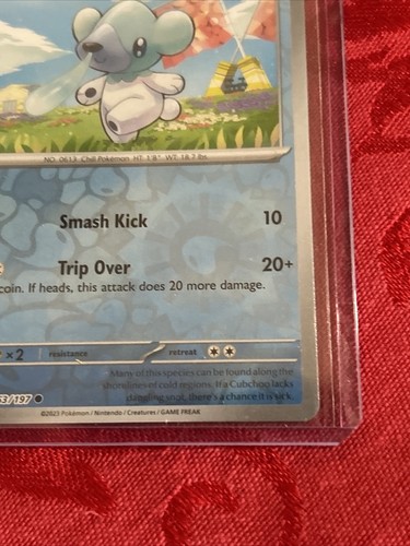 Cubchoo - 053/197 - Reverse Holo Common - S&V: Obsidian Flames - Pokemon TCG - Picture 5 of 6