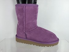 UGG Australia Girls Purple Leather Snow Boots 11
