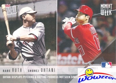 2018 Topps Moment the Week BABE RUTH & SHOHEI OHTANI ROOKIE Limited Edition MINT