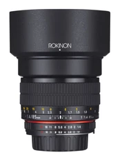 Rokinon 85mm F1.4 Full Frame Lens (Nikon F with Automatic Chip)