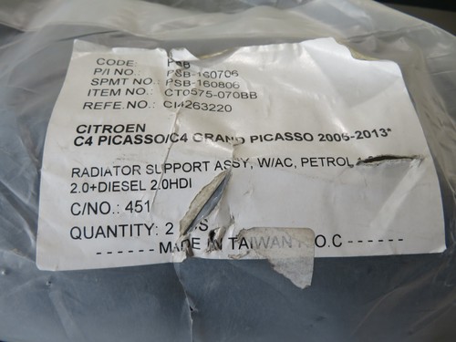FRONT RADIATOR COWLING FOR CITROEN C4 GRAND PICASSO CI4263220 2006-2013 - Picture 14 of 15