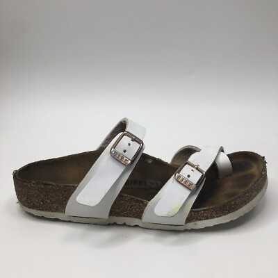 Birkis Birkenstock Mayari Kids Youth Shoes White 30 /12 Sandals Toe Thong Shoes