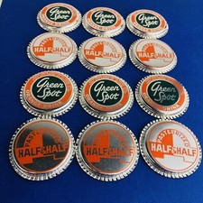 Vintage Foil Bottle Cap Lot (12) NOS Orange Drink Half And Half Cream