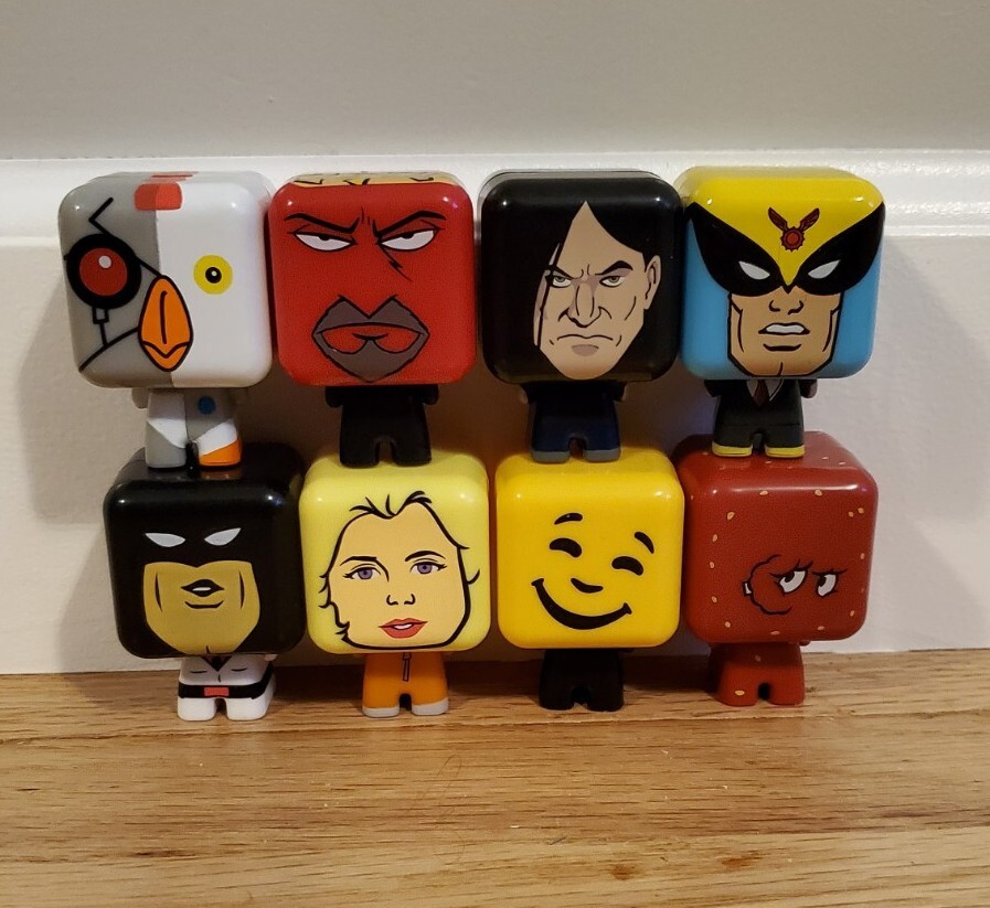 Adult Swim Toys Full Set, 8pc set, includes rare star head