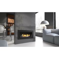 BIOCAMINO stufa CAMINO BIOETANOLO Amore XXL VETRO 90cm + kit pietre decorative