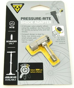 bike shock pump adapter