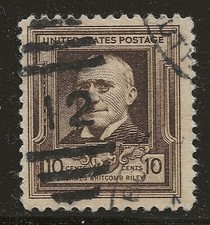 US Scott #868, Single 1940 James Riley FVF Used