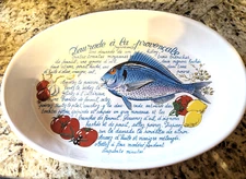 Stoneware The Cellar Macys 90s Baking Dish Fish Daurade à la Provençale Portugal