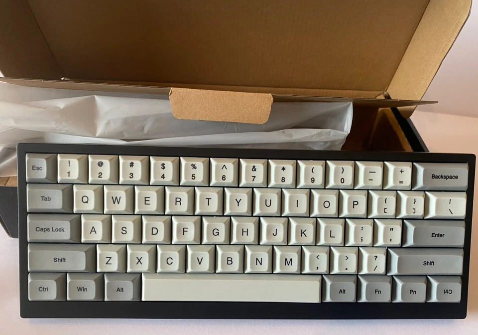 Vortex Keyboard TAB 60% Black Gray Key switch Cherry Blue Gaming Keyboard NEW - Image 2 of 4