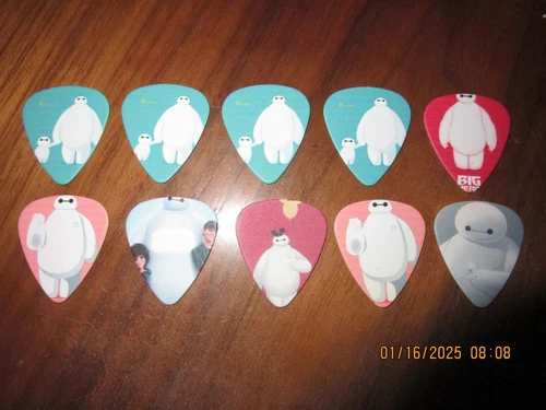 Lot of 10 Big Hero Guitar Picks Medium Gauge (.71mm) A84