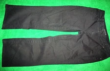 Women's Gitano Straight Leg Black Jeans Cotton Blend Size 16W