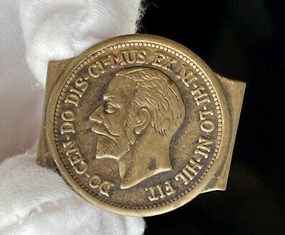 VINTAGE GEORGE BRASS Bronze BELT BUCKLE COLLECTIBLE VINTAGE GEORGE JONES BRASS BELT BUCKLE ESTATE FIND | #3877186667 main image 2