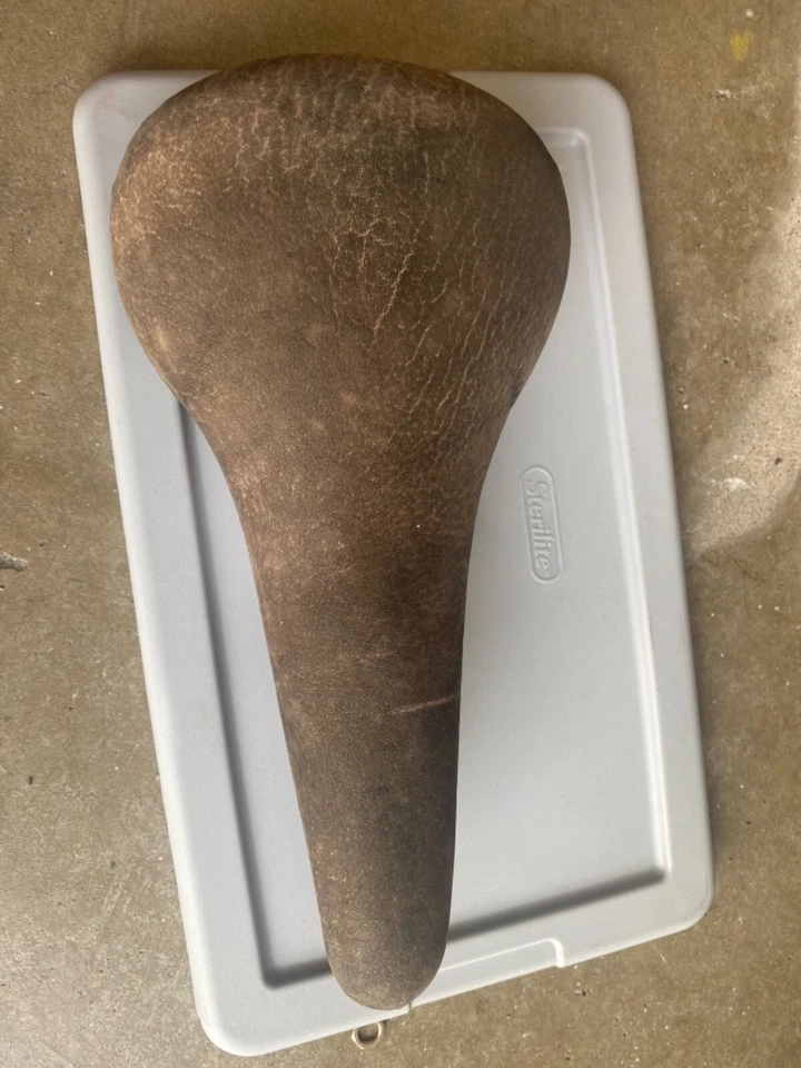 Винтажное черное кожаное седло Cinelli Unicantor модель No3 сделано в Италии - Изображение 2 из 4