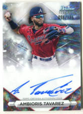 2023 Bowman Sterling Autograph Wave Refractors Ambioris Tavarez 98/125 A38 019