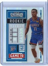 THEO MALEDON 2020-21 PANINI CONTENDERS ROOKIE TICKET VARIATION SP PRIZM RC #118
