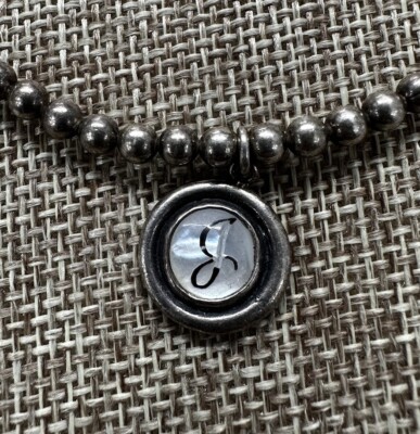 Waxing Poetic Letter J Initial Charm Stretch Bracelet Sterling Waxing Poetic Letter J Initial Charm Stretch Bracelet Sterling
