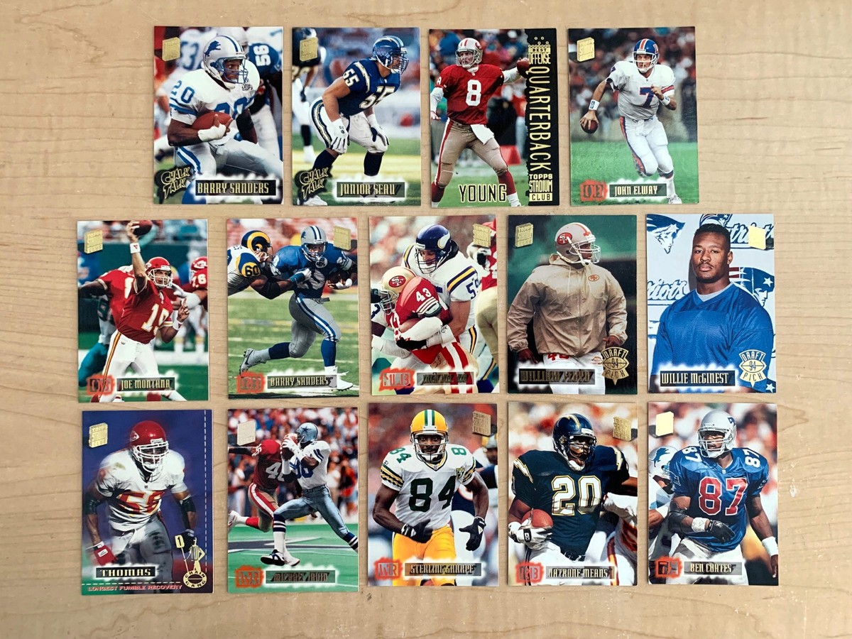 1994 Topps Stadium Club Football Most Valuable Cards (Set of 14) w