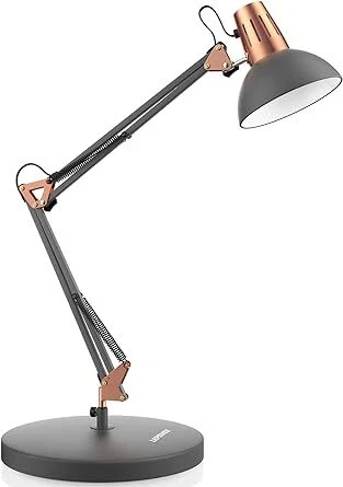 Metal Desk Lamp Adjustable Goose Neck Architect Table Lamp with