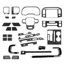 For Ford F150 2021+ 29x Carbon Fiber Whole Set Interior Full Decoration Trim Kit