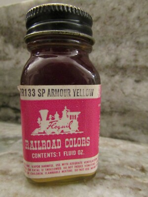 FLOQUIL RAILROAD COLORS MODEL PAINT - 1oz 1 OUNCE - RR133 SP ARMOUR YELLOW