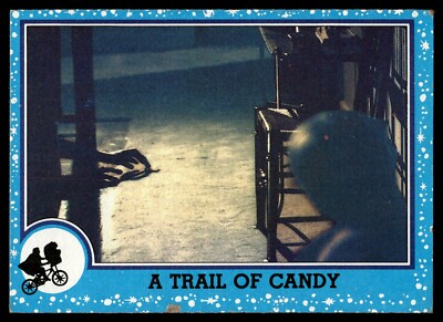 1982 Topps E.T. Movie Card Drew Barrymore Spielberg Stickers 11 A Trail of Candy