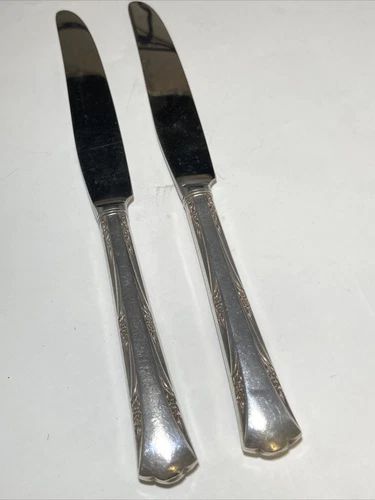 Gorham Greenbrier Knife Sterling Handle 8.75” No Monogram Lot Of Two