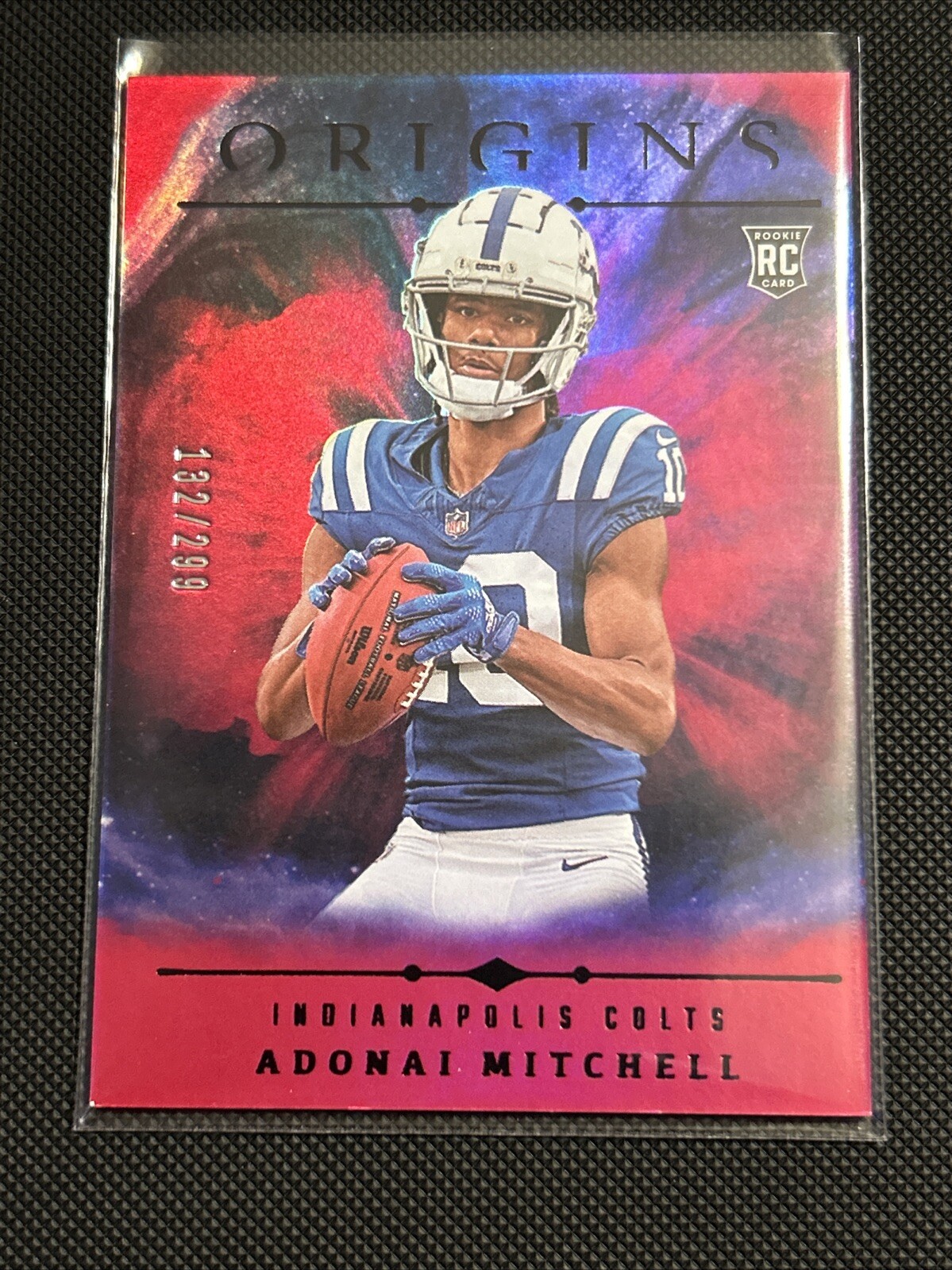 2024 Panini Origins - #108 Adonai Mitchell RC Red /299