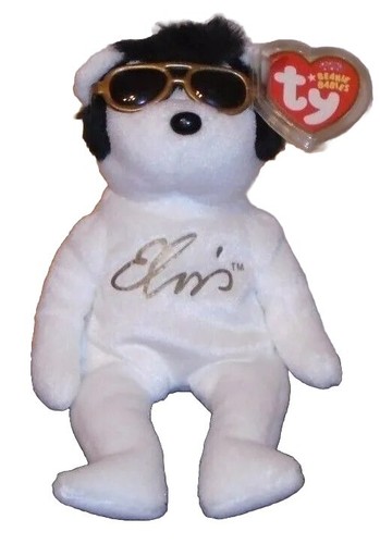 Ty Beanie Baby VIVA LAS BEANIES the Elvis Presley Bear 8.5" NEW MWMT Stuffed Toy - Picture 9 of 9
