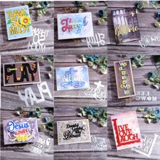 Warm Sentiments Metal Cutting Dies Embossing Craft for Scrapbooking Card Making