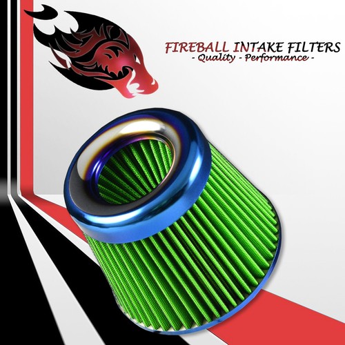 3" Reusable High Flow Performance Cold Air Intake Filter Kit Green For Kia - Bild 9 von 13