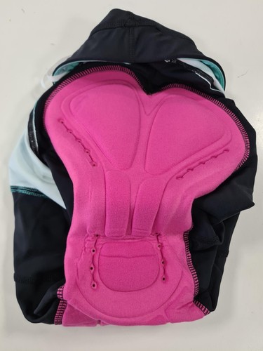 Madison Keirin Women's Padded Cycling Shorts, Biking, Riding, Black / Blue. - Picture 4 of 4
