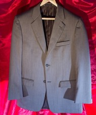 Macy's Alfani 40R 2-button wool brown sport coat jacket double vent fully lined