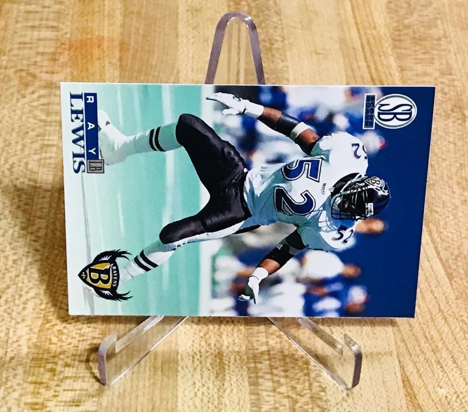 1996 Score Board Exxon Promo Ray Lewis RC #BR7 Baltimore Ravens Rookie Card - Image 3 of 4