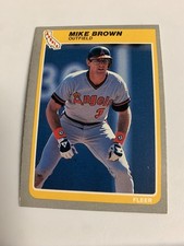 1985 Fleer Mike Brown California Angels 