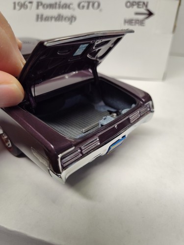 💥w/title Danbury Mint Diecast 1/24 Scale 1967 Pontiac GTO Hardtop Original Box - Picture 9 of 14