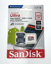 SanDisk Ultra 400 GB MicroSDXC UHS-1 Card with Adapter 120MB/s SDSQUA4