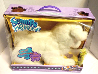 Vintage 2005 Tiger FurReal Scamps My Playful Pup Interactive Toy Dog (N.O.S.)
