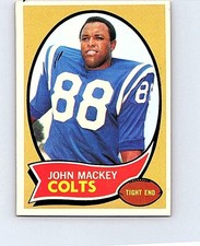 1970 TOPPS FOOTBALL #62 JOHN MACKEY                       NRMT TL