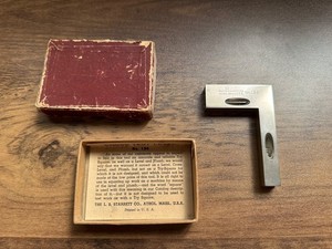 L.S. Starrett Co. No. 134 Cross Test and Plumb Level Vintage Made in USA