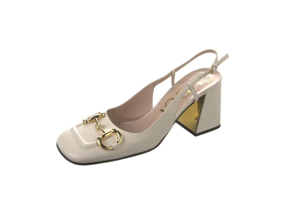 Gucci Baby Mid-Heel Horsebit Slingback Pumps size 41.5 - Image 2 of 4