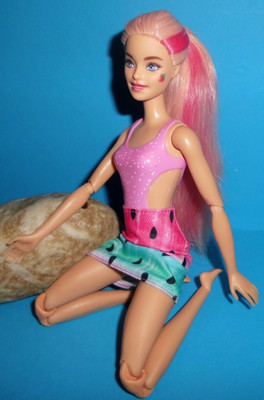 %***Pop Reveal Barbiepuppe mit Gelenke Fruit Juice Serie Mattel***%
