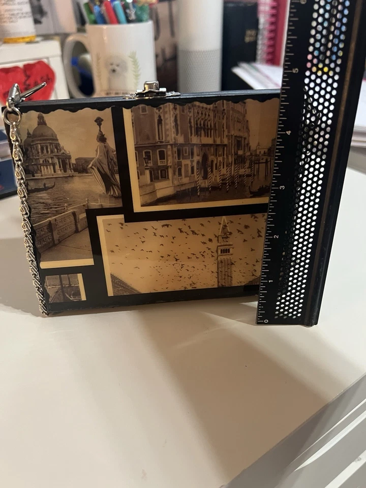 Venice Italy RARE Cigar Box Purse Brand New Unique - Image 2 of 4