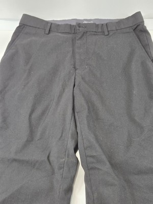 Daniel Hechter Pants Men's 33x30 Black Stretch Easy Care Slacks Trousers