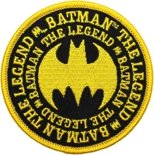 Patch - C&D Visionary - DC Comics Batman Legend 3" Round Iron-On Embroidered