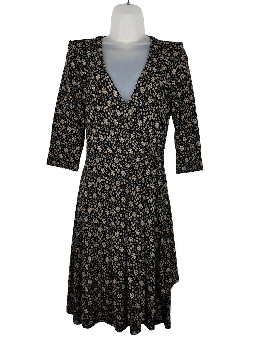 knee length dresses for ladies Linen Dress with 3/4 Sleeves and Princess Seams 'Delilah', Midi Length main image 0