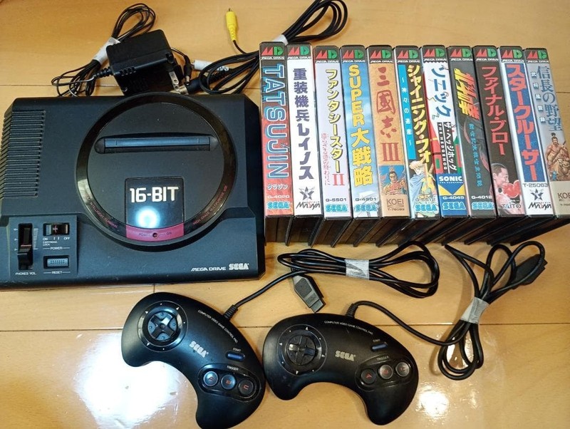 Tested and confirmed working Sega Mega Drive console set of 11 classic games