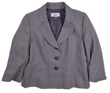 Le Suit Lavender Fleck Three Button Front Office Blazer Suit Women's Size 10P